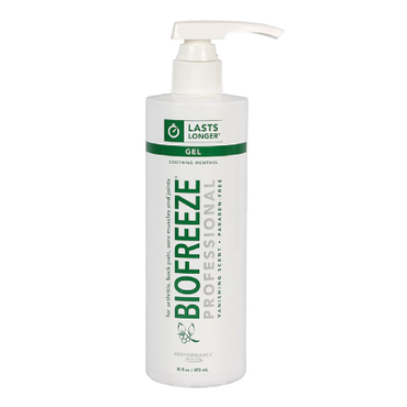Pain Relief Lotion -Analgesic Ointment - Biofreeze | Dispenser Bottle 16oz - TherapyCart