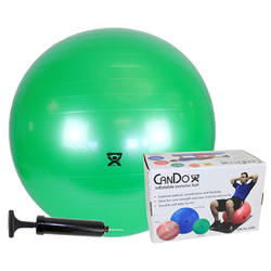 Exercise Ball Set_Inflatable_ CanDo_Standard | Support 300 lb + Pump - TherapyCart