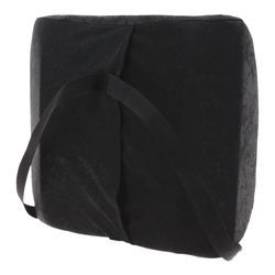 Lower Back Support | Home, Office, Car Seat | Black 14" x 13" - TherapyCart